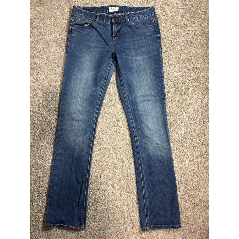 Y2K Aeropostale Ashley Ultra Skinny Jeans Medium Wash Blue Denim 9/10 Short